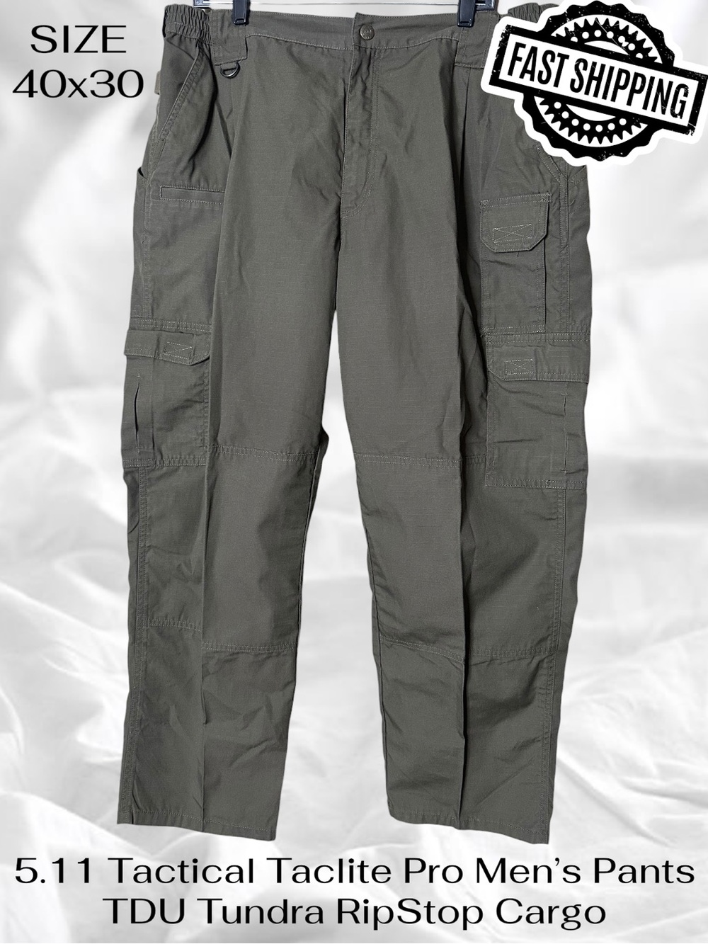 511 Tactical Taclite Pro Men’s Pants TDU Tundra RipStop Cargo 40x30  FAST SHIP
